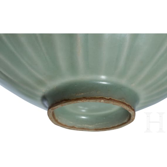 A Chinese Longquan-celadon bowl, probably southern Song Dynasty (1127 - 1279)