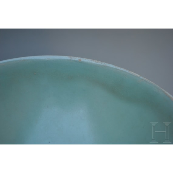 A Chinese Longquan-celadon bowl, probably southern Song Dynasty (1127 - 1279)