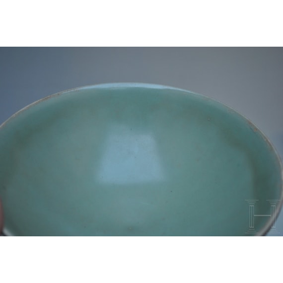 A Chinese Longquan-celadon bowl, probably southern Song Dynasty (1127 - 1279)