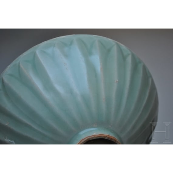 A Chinese Longquan-celadon bowl, probably southern Song Dynasty (1127 - 1279)