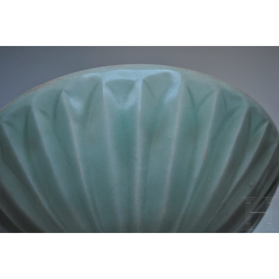 A Chinese Longquan-celadon bowl, probably southern Song Dynasty (1127 - 1279)