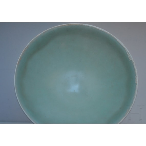 A Chinese Longquan-celadon bowl, probably southern Song Dynasty (1127 - 1279)