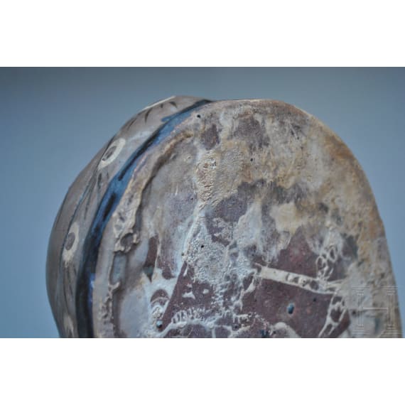 A Chinese painted Cizhou ware tiger pillow, 19th/20th century