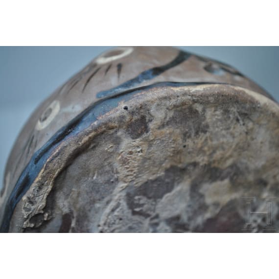 A Chinese painted Cizhou ware tiger pillow, 19th/20th century