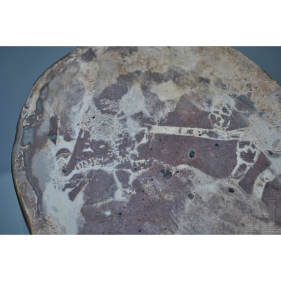 A Chinese painted Cizhou ware tiger pillow, 19th/20th century