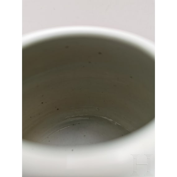 A Chinese blue and white water pot with mountain and river scene, probably 19th/20th century
