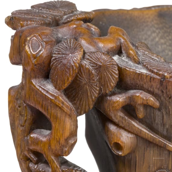 A small Chinese rhino-horn cup, 18th/19th century