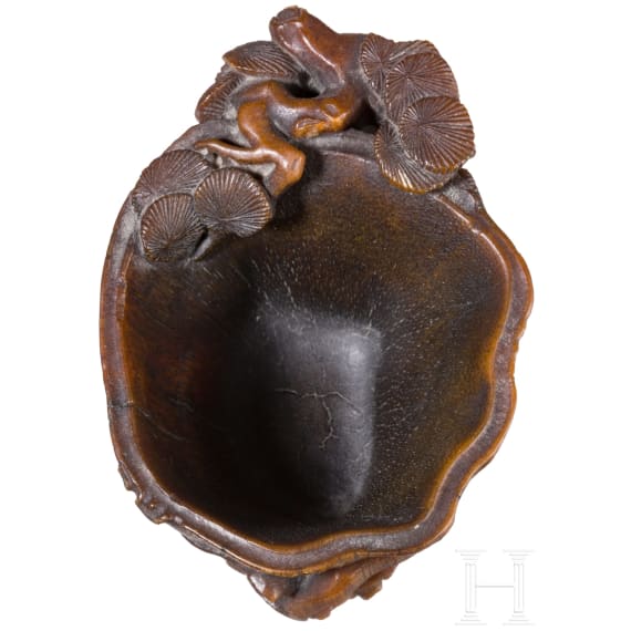 A small Chinese rhino-horn cup, 18th/19th century