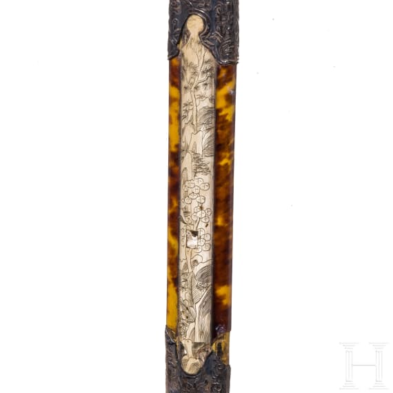 A Chinese set of travel cutlery, 19th century