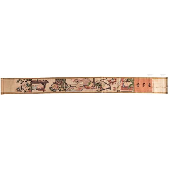 A Chinese shunga scroll, 1st half of the 20th century