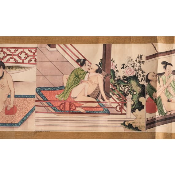 A Chinese shunga scroll, 1st half of the 20th century