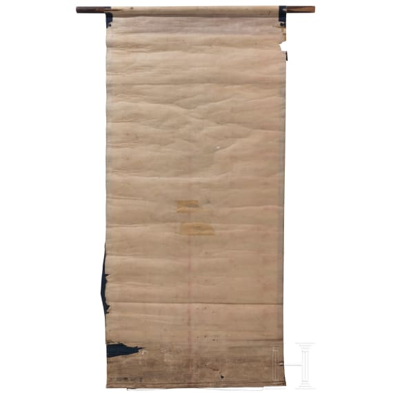 A Japanese scroll painting, 19th century