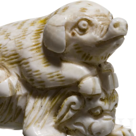 A Japanese ivory Netsuke, Meiji era (1868 - 1912)