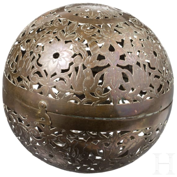 An Ottoman brass hand warmer from the Balkans, 18th century