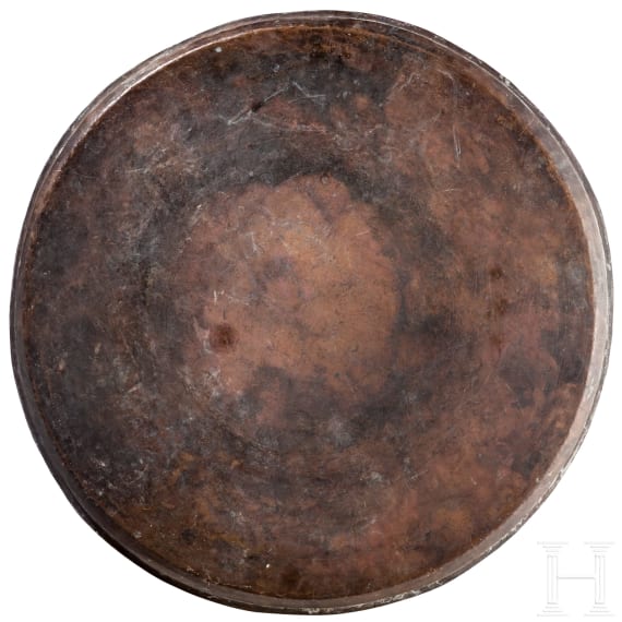 A large Afghan engraved copper tray, 19th century