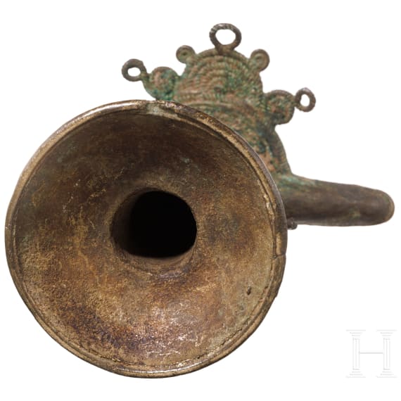 An Indian oil lamp, 19th century