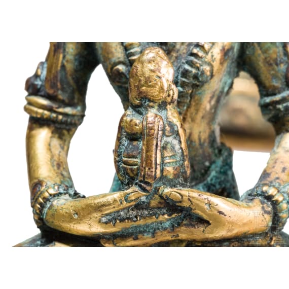 Two small gilded Nepalese Bodhisattvas, 19th century