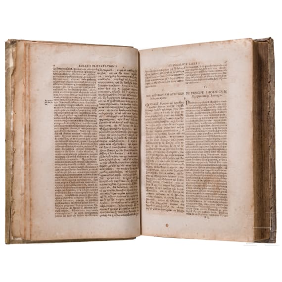 Eusebius von Caesaria - Praeparatio Evangelica, Cologne, dated 1688