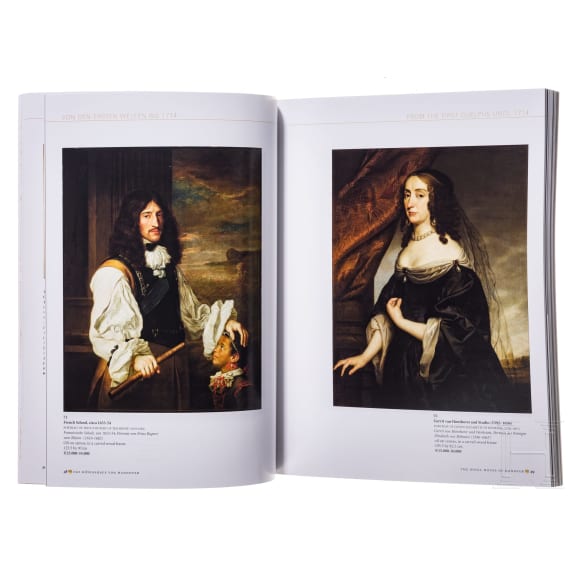 Three Sotheby's auction catalogs "The Royal House of Hanover", complete edition in a cassette, October 2005