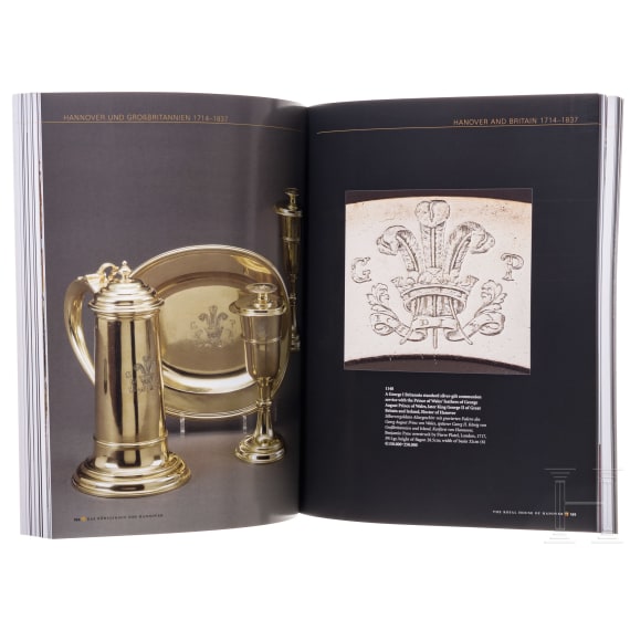 Three Sotheby's auction catalogs "The Royal House of Hanover", complete edition in a cassette, October 2005