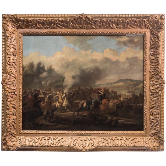 Jan Wyck (attr.), Battle Scene with Turkish Cavalry, Dutch, 17th century