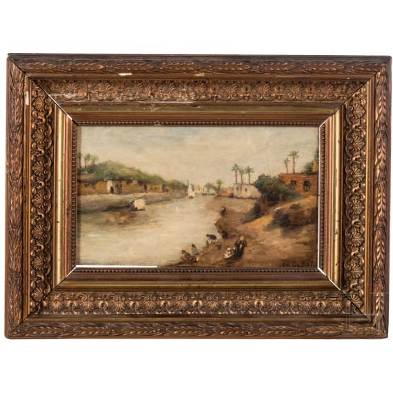 Charles Edouard DuBois, Oriental Landscape, Swiss, 19th century
