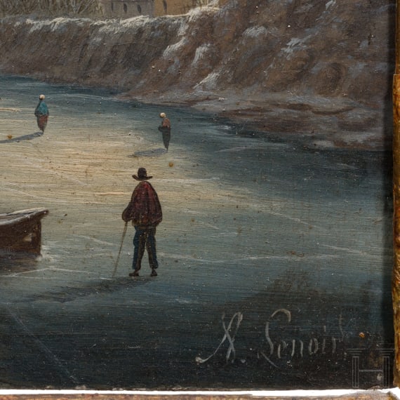 Albert-Alexandre Lenoir, Paysages d'hiver, Paris, dated 1889