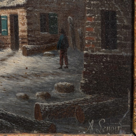 Albert-Alexandre Lenoir, Paysages d'hiver, Paris, dated 1889
