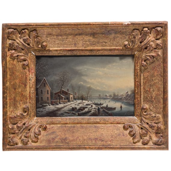 Albert-Alexandre Lenoir, Paysages d'hiver, Paris, dated 1889