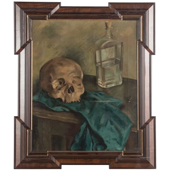 A memento mori still life, probably German, 1st half of the 20th century