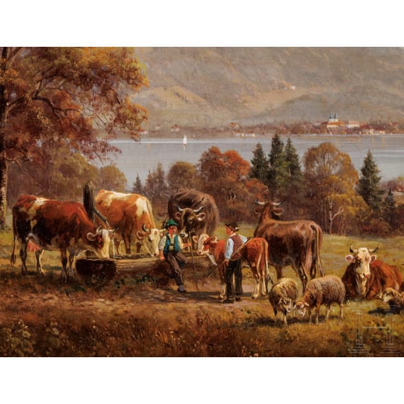 Hubert Kaplan (born 1940) - Pasture at the Tegernsee, Munich, 2nd half of the 20th century