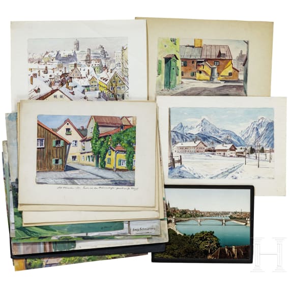 Georg Schmid (1866 - ?), Bavarian Impressions, German, 1st half of the 20th century