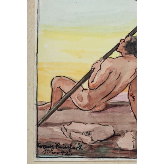 Franz Reinhardt the Elder, 15 watercolors, German, 1st half of the 20th century