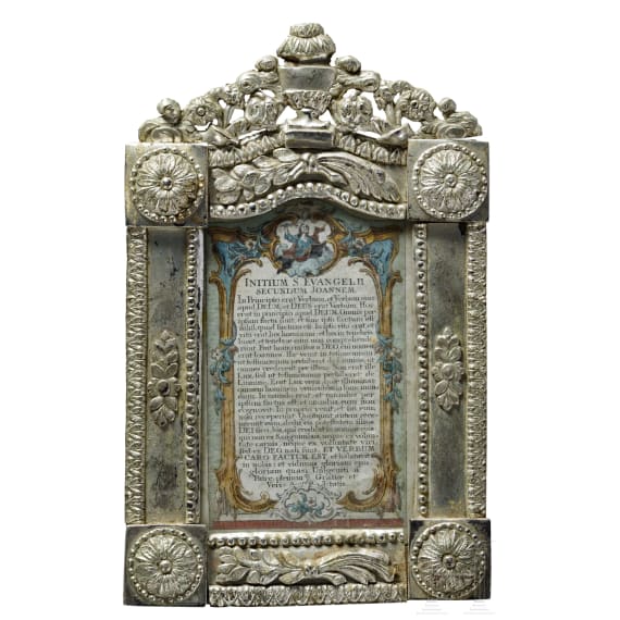 Four altar cards, 18th century