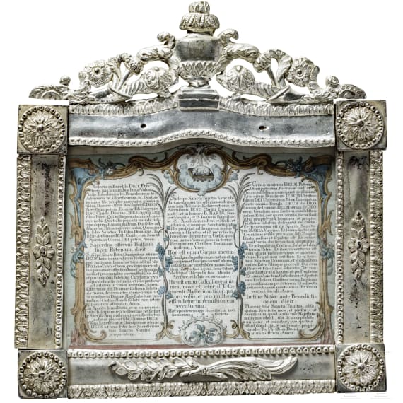 Four altar cards, 18th century