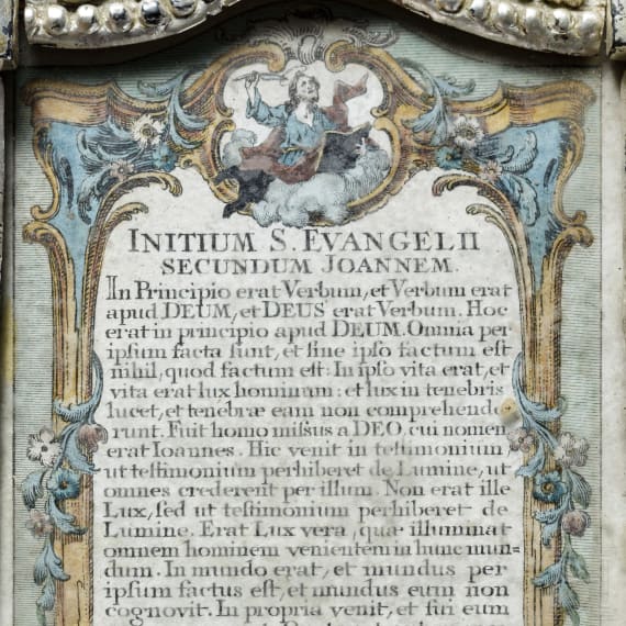 Four altar cards, 18th century