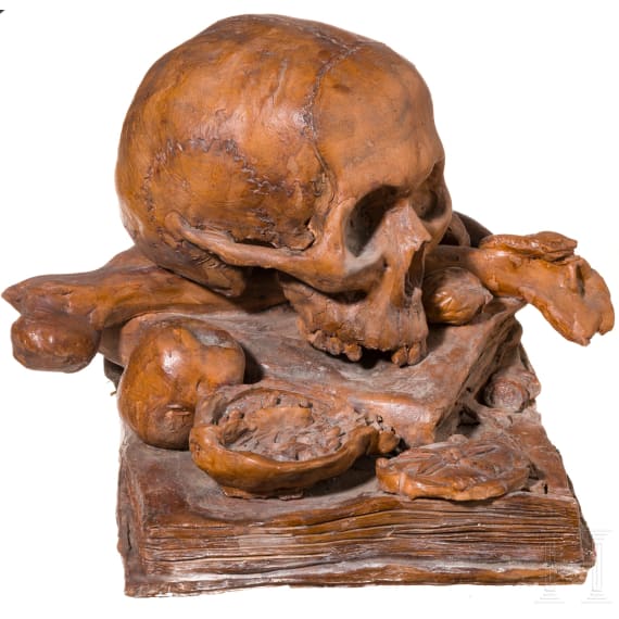 A memento mori bozzetto, probably German, late 18th/19th century