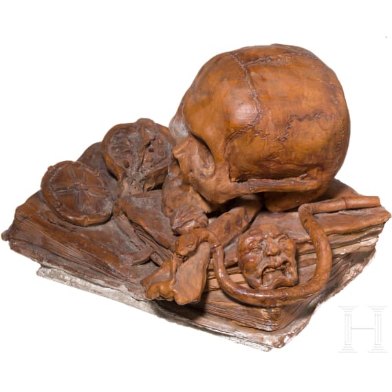 A memento mori bozzetto, probably German, late 18th/19th century