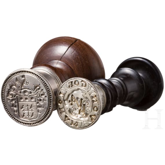 Two German seals, 16th and 18th century