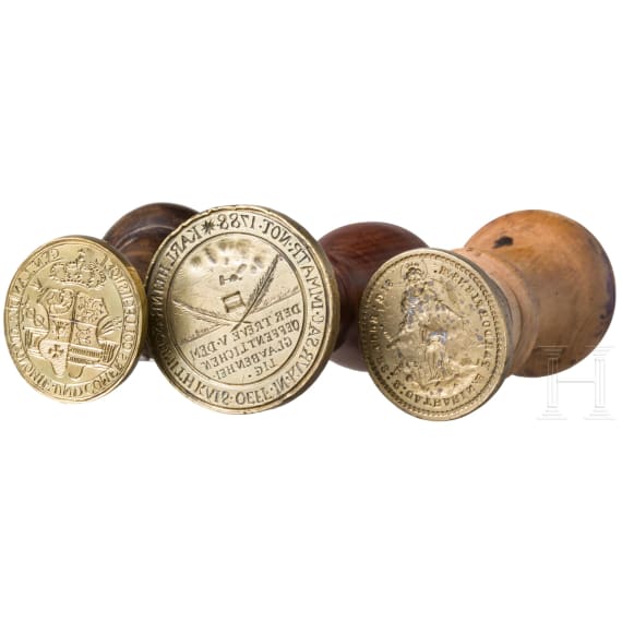 Three German seals, 18th century