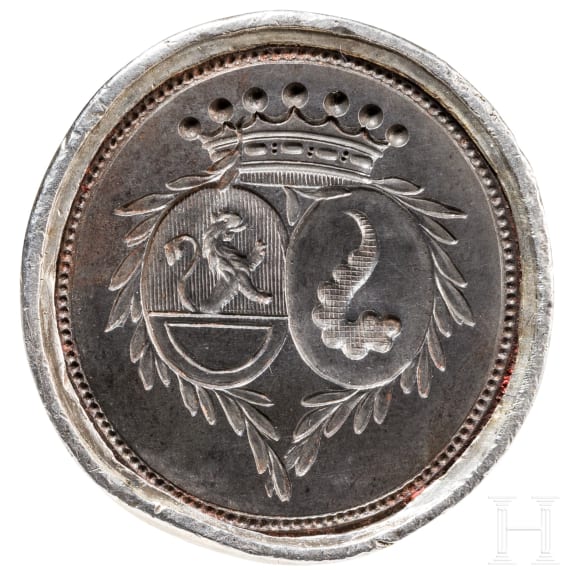 A German gilded seal, probably 19th century