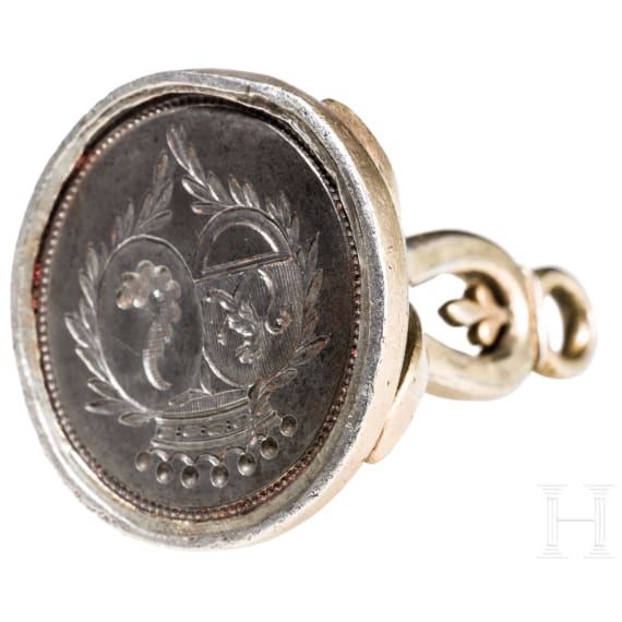 A German gilded seal, probably 19th century