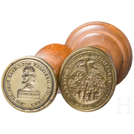 A German and a French seal, 19th century