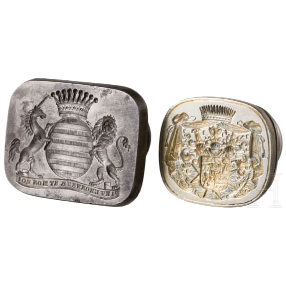 A Czech and an English seal, 19th century