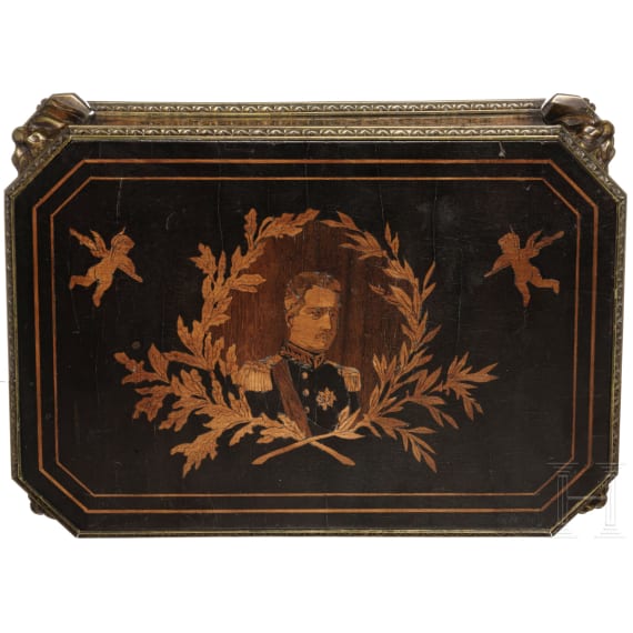 A French or Benelux brass mounted casket, 19th century