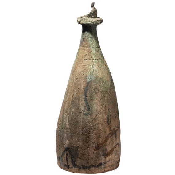 Two notched terracotta elements, probably Nigerian, 20th century