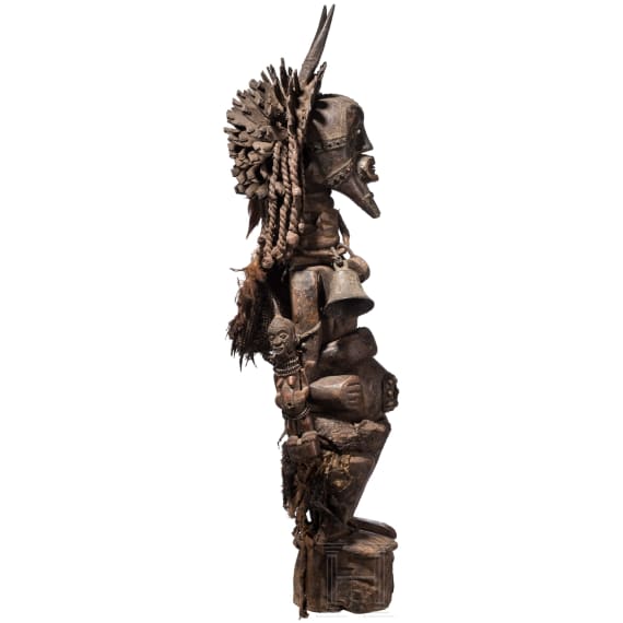 A heavy Congolese power figure of the Songye