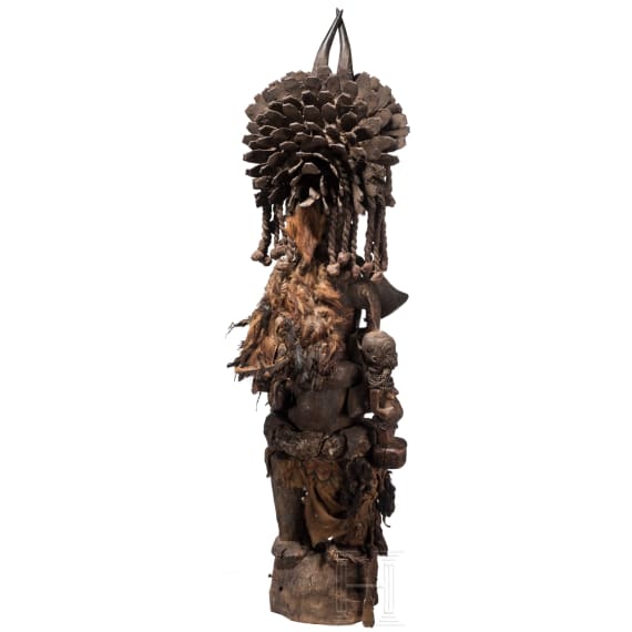 A heavy Congolese power figure of the Songye