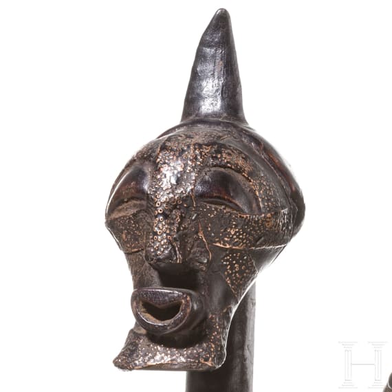 Two Congolese Nkisi magic figurines of the Songye, 20th century