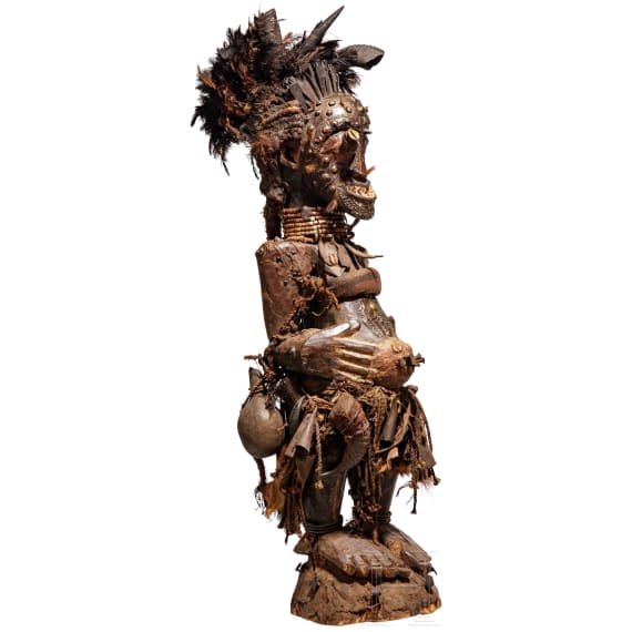 A Congolese standing Songye fetish figure, 20th century